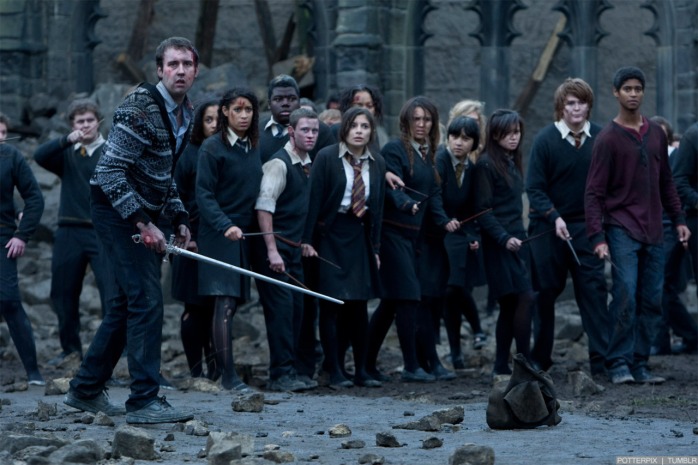 Hogwarts stands.